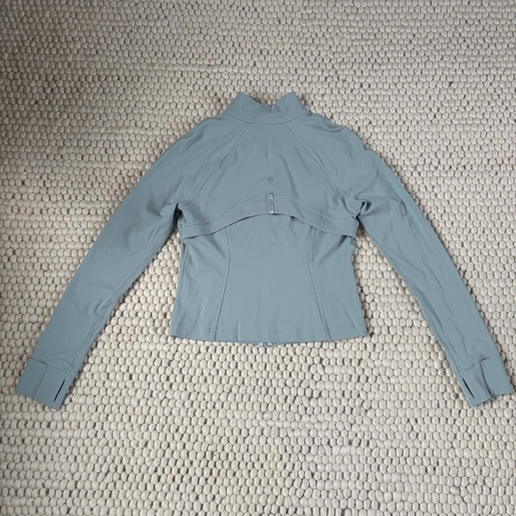 lululemon Nulu Cropped Define Jacket Silver Blue 10 - Picture 2 of 12